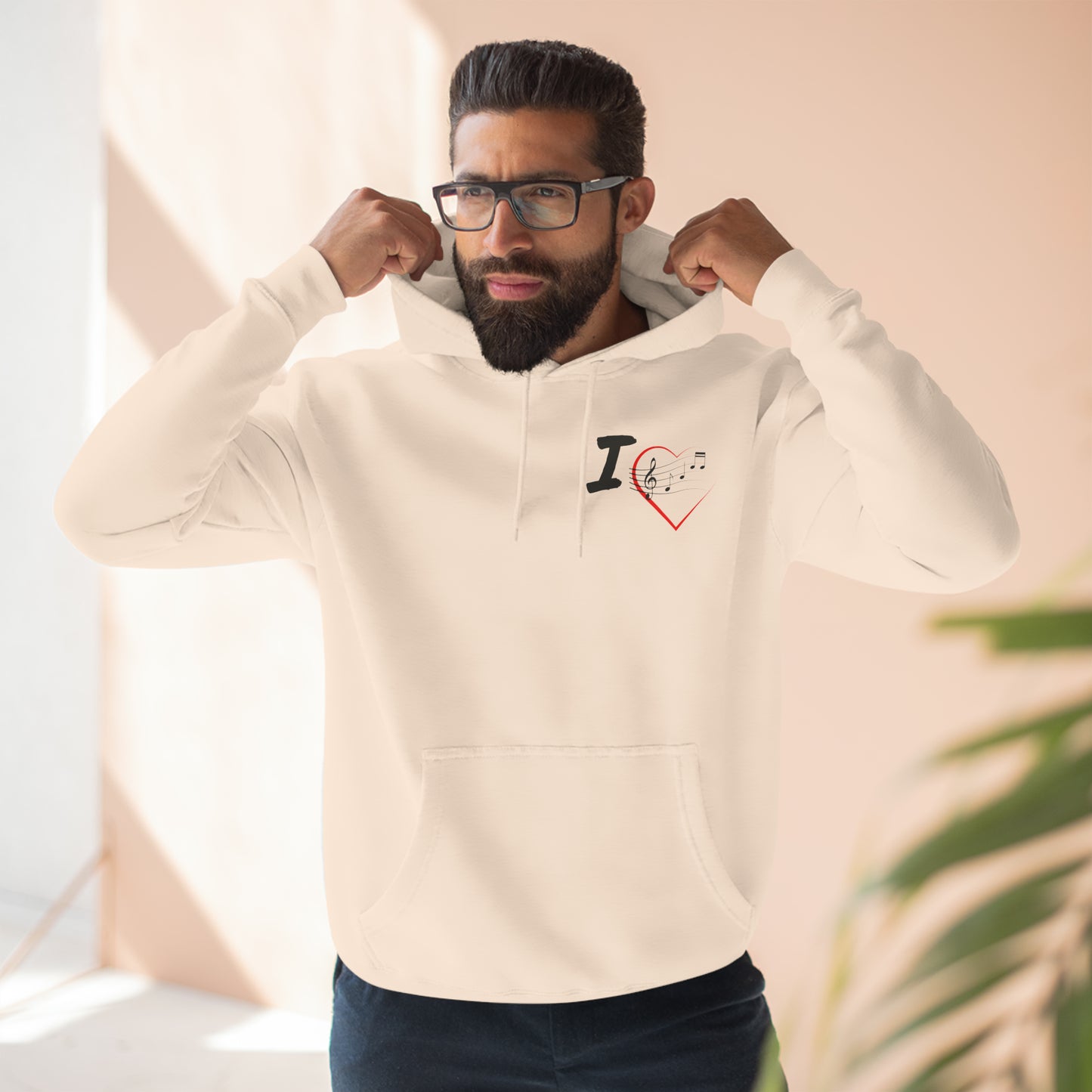 I Love Extended Intro's Fleece Hoodie For Music Lovers