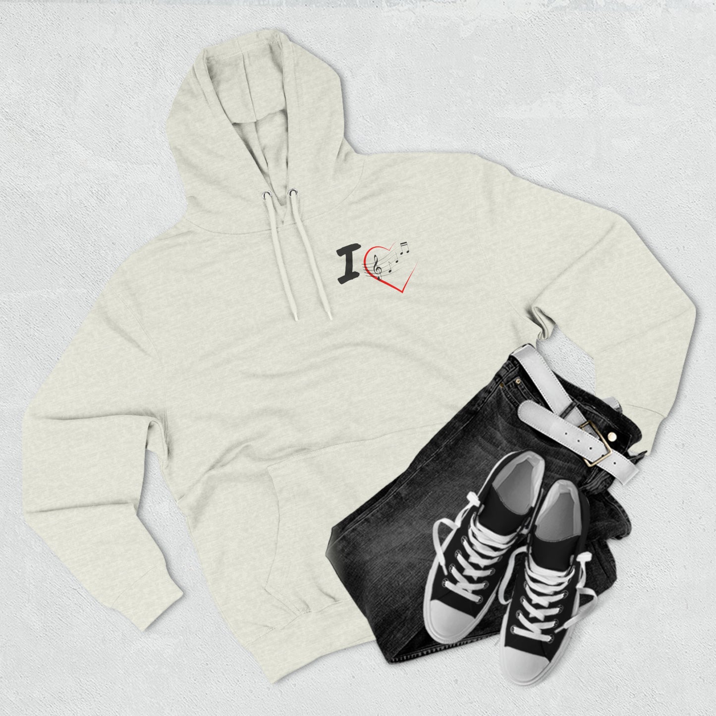 I Love Extended Intro's Fleece Hoodie For Music Lovers