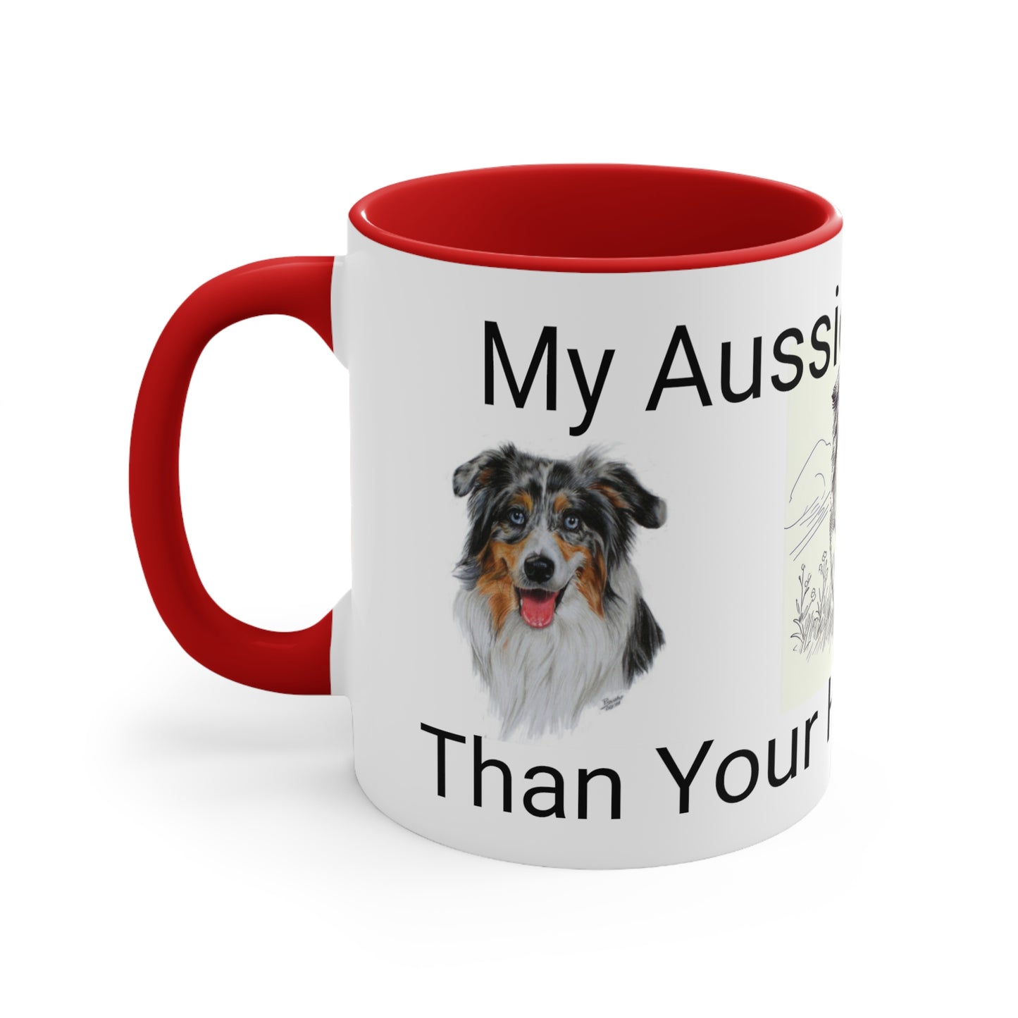 Australian Shephard Accent Coffee Mug, 11oz