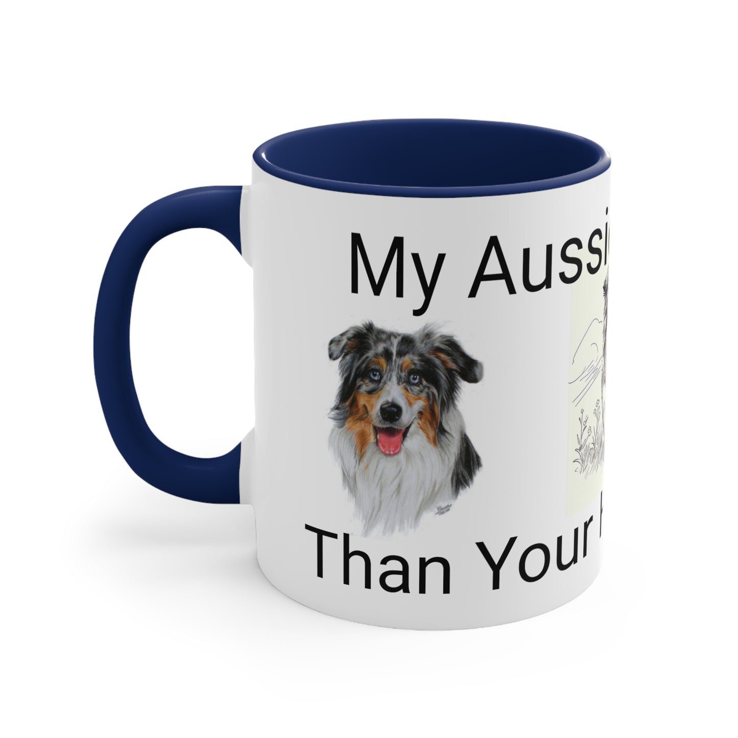 Australian Shephard Accent Coffee Mug, 11oz