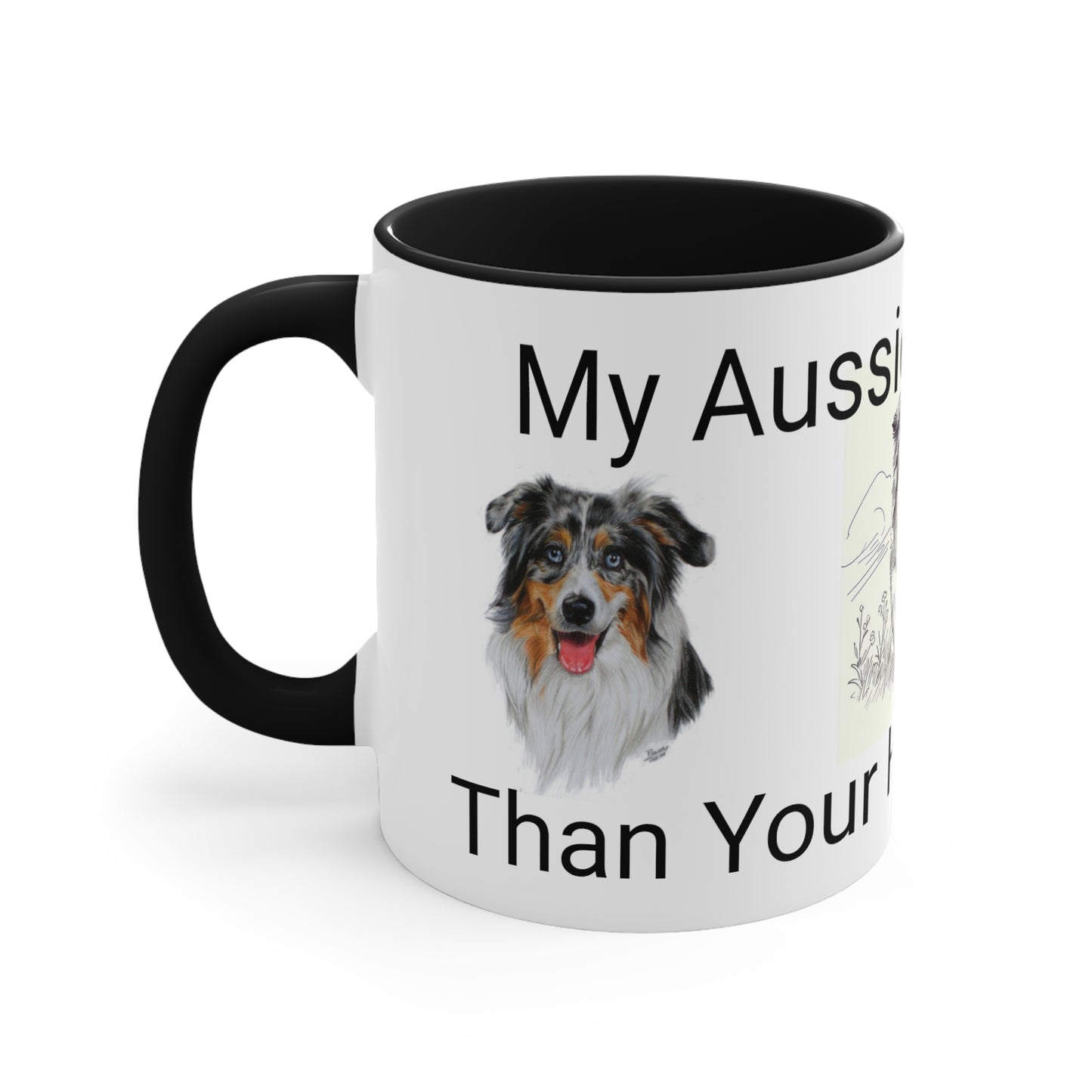 Australian Shephard Accent Coffee Mug, 11oz