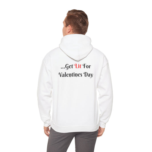 Most Likely To Get Lit For Valentines Day Unisex Heavy Blend™ Hooded Sweatshirt