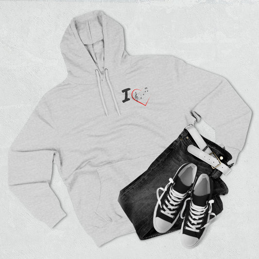 I Love Extended Intro's Fleece Hoodie For Music Lovers