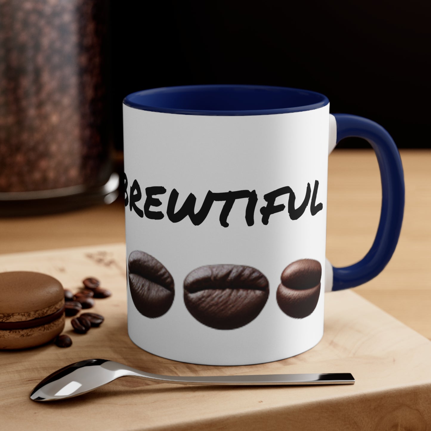 Life is Brewtiful! 11oz Custom Designed Accent Coffee Mug